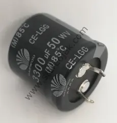 3300uF 50V Kondansatör 25MMx25MM SNAP Ayak