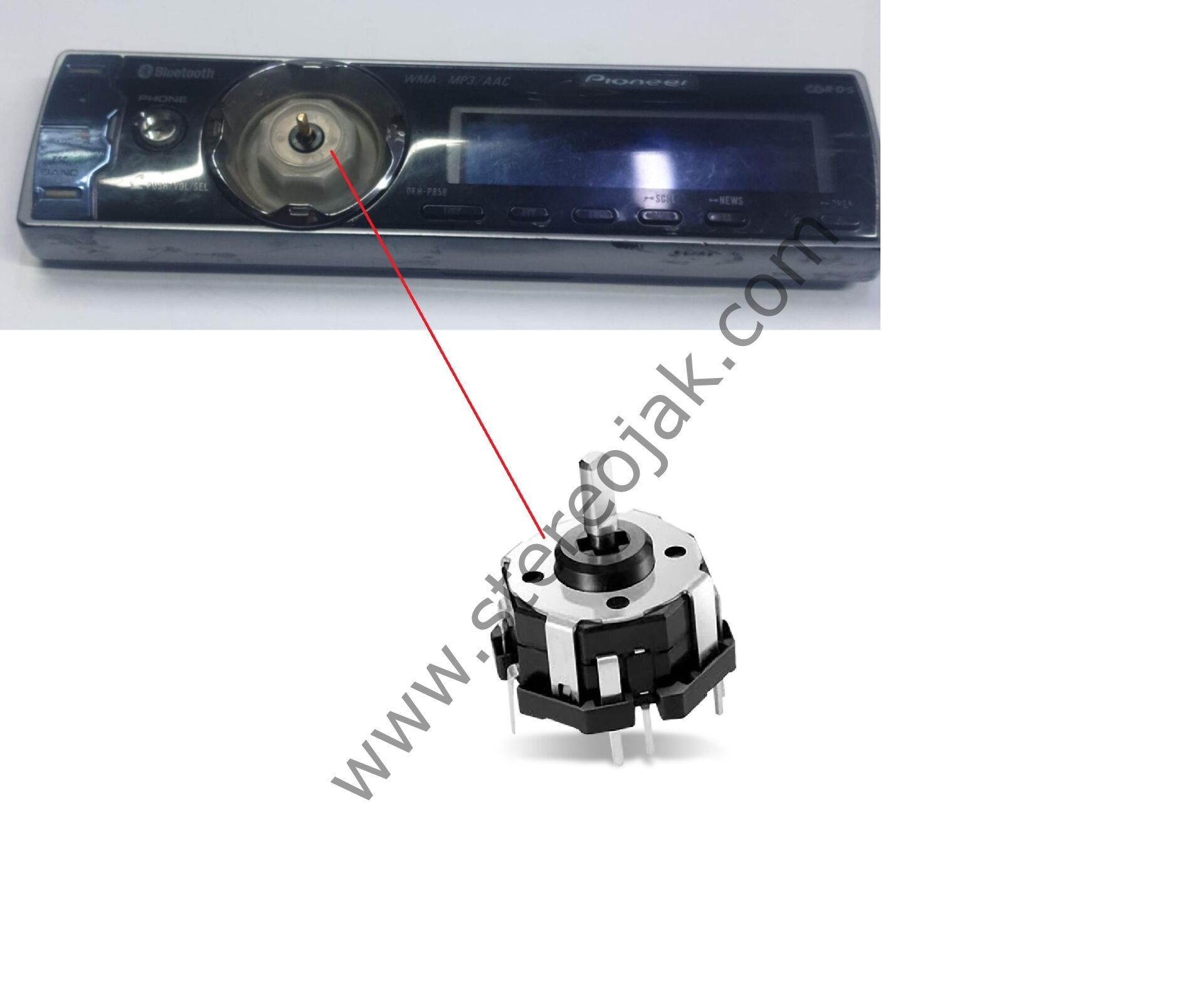 DEH-P85BT. Bluetooth CD Tuner   Uyumu   Dış Kısım Şapka