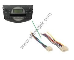 TOYOTA RAV4  TEYP ARKA BAĞLANTI SOKETLERİ     Radio Cd Mp3 Player Toyota RAV4 86120-42221 CQ-ET3872AJ 58827