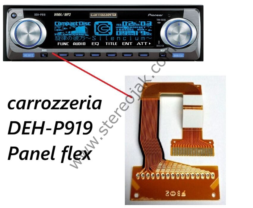 carrozzeria DEH-P919 Panel  Ön Kafa  filmi