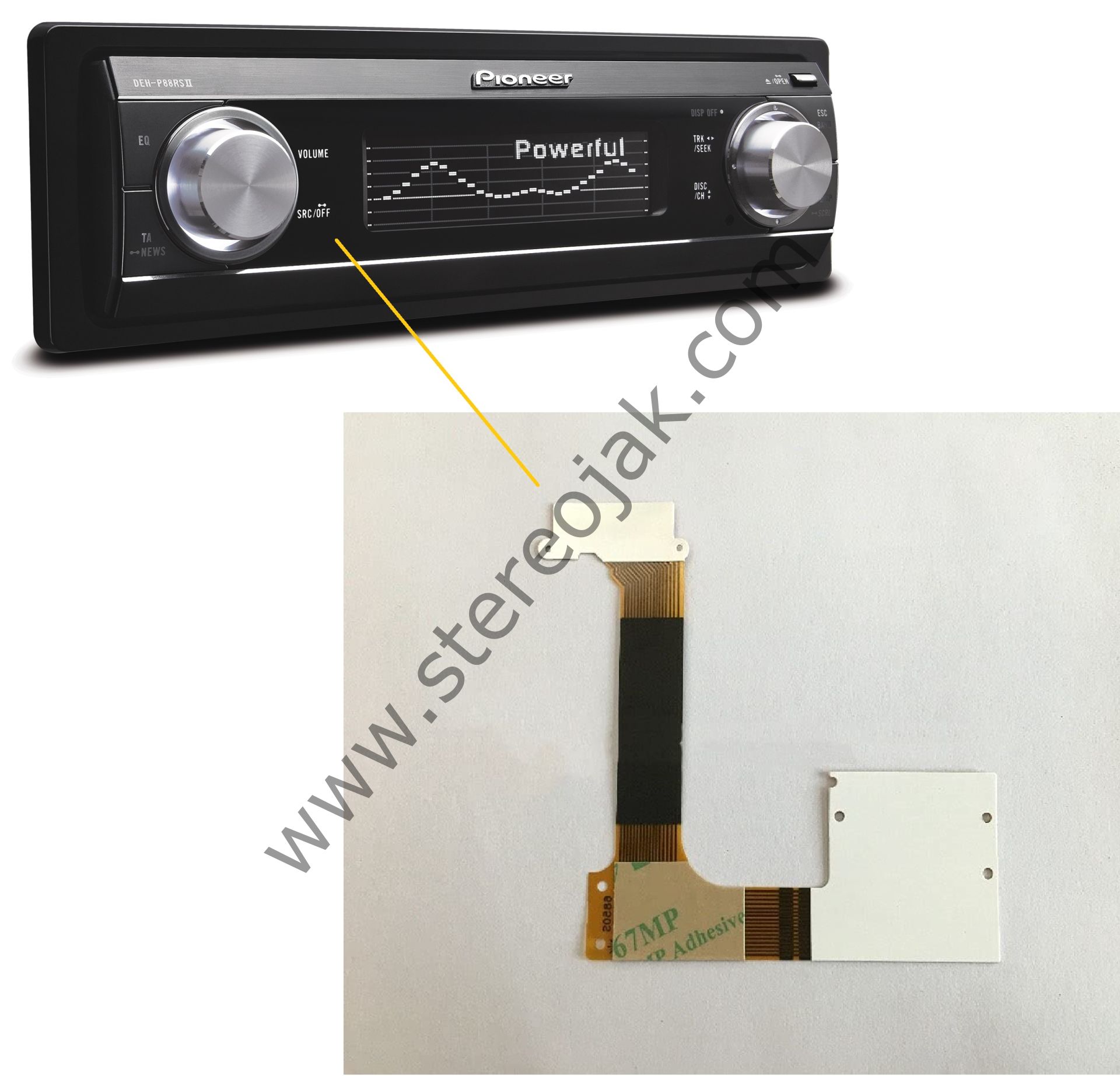 PIONEER DEH- P88RS II   ----    Carrozzeria DEH-P940   Panel Filmi
