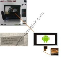 Audioline Ad-735    Android 10.0 Indash    İç Kısım Lcd Ekran    ( CQ    FLY-84C1055-40P-H21-100 )