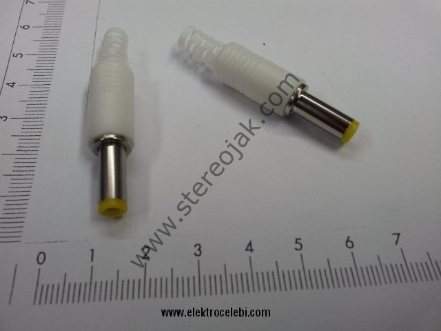 5.5X2.5 MM  ADAPTÖR JAKI BEYAZ KASA KALİTELİ   clk.90