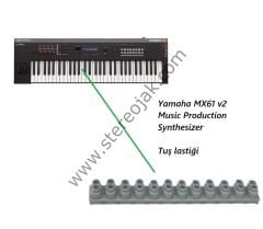 Yamaha MX61 v2 Music Production Synthesizer   Tuş lastiği  ( Tek Oktav )