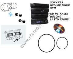 SONY XB3  HCD-XB3 MÜZİK SETİ   CD  VE  KASET  BÖLÜMÜ  LASTİK TAKIMI