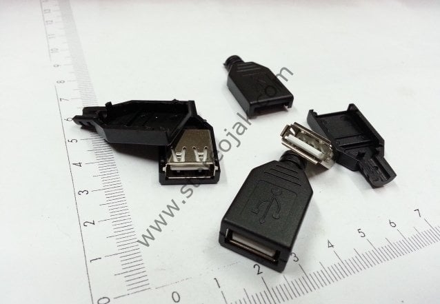 USB  DİŞİ KAPAKLI   KABLO LEHİM TİPİ 1.KALİTE