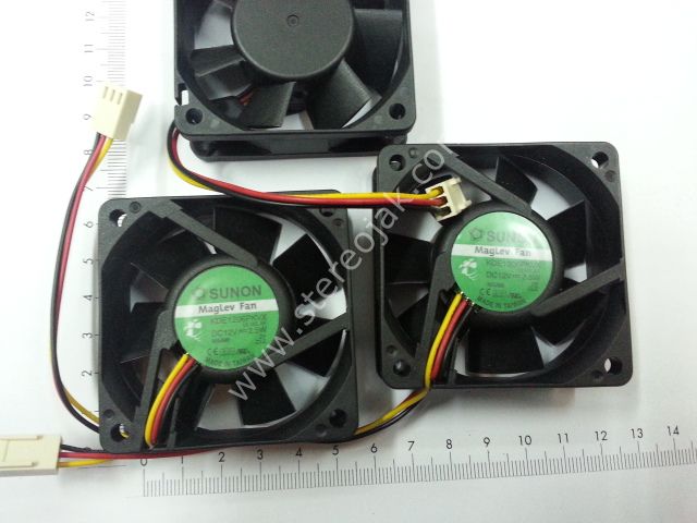 SUNON MAGLEV FAN  6x6x2cm dc 12 volt fan KDE1206PKVX 3 kablo
