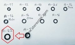 ( A-22 ) 20mm X 14mm X 3mm X 2mm Teyp Makara Lastiği , Kasnak Lastiği  A-22 Model