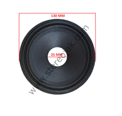 13 Cm Hoparlör Konisi , Çift Dalgalı  , 130mm Hoparlör Kağıdı, ( Bobin Çapı = 2.5cm ) Mid-Range
