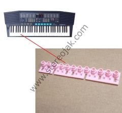 YAMAHA PSR-47 / PSR-48    TUŞ LASTİĞİ    PSR-47     PSR-48 Dual Sysnthesis Electronic Keyboard        Tuş  Lastiği
