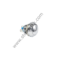 E81 12MM METAL IŞIKSIZ YAYLI BUTON - BOMBE - 1NO - IP67