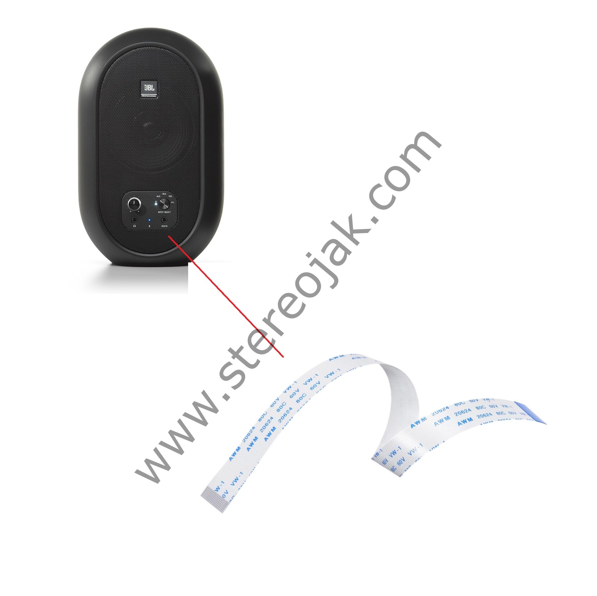 JBL 104 BT Aktif Çift Referans Monitör   - Kontrol Panel iç kısım  kablosu (  HZ E357637   )      HZ E357637 AWM 20706 105C 60V VW-1