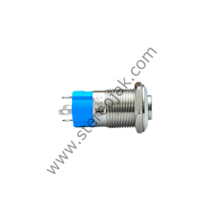 12MM KALICILI LEDLİ METAL BUTON - 1NO - IP67