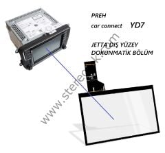 PREH  car connect    YD7   JETTA DIŞ YÜZEY DOKUNMATİK BÖLÜM  ( Dayanıklı  Seri )
