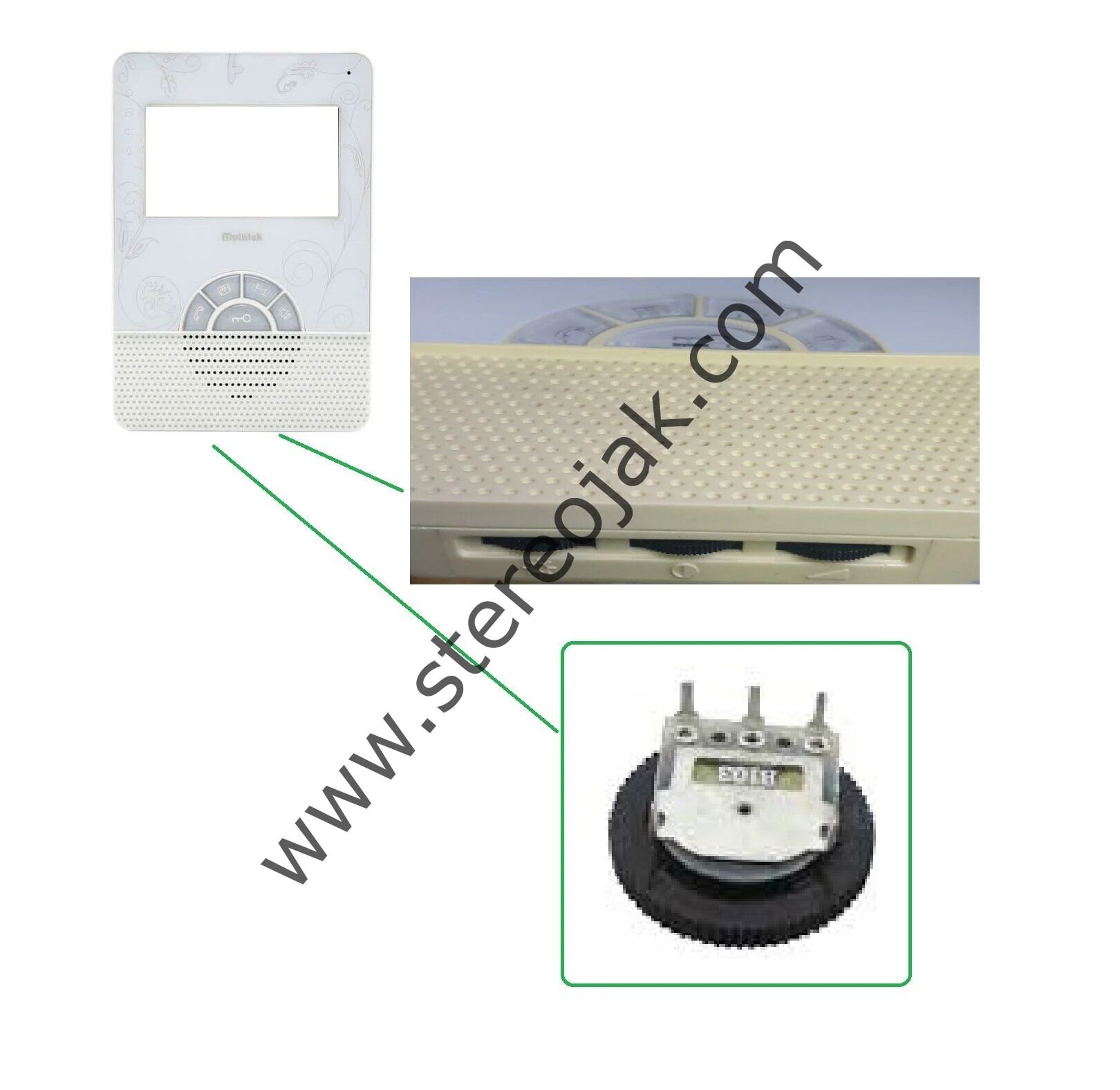 B103   DİAFON SES AYAR POTU  MULTİTEK DİAFON  MB-41 UYUMLU   MB41B  MB45  MB-45  ( 3 AYAKLI )    TEK ADET      ( UZUN ÖMÜRLÜ )
