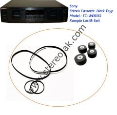 Sony TC-WE835S  Dek Teyp  Komple Lastik Seti