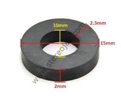 ( A-15 ) 15mm X 10mm X 2.3mm X 2mm Teyp Makara Lastiği , Kasnak Lastiği A-15 Model