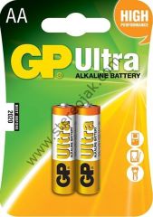 GP Ultra Alkalin Kalem Pil (AA) 2'li Paket - Kalın Pil