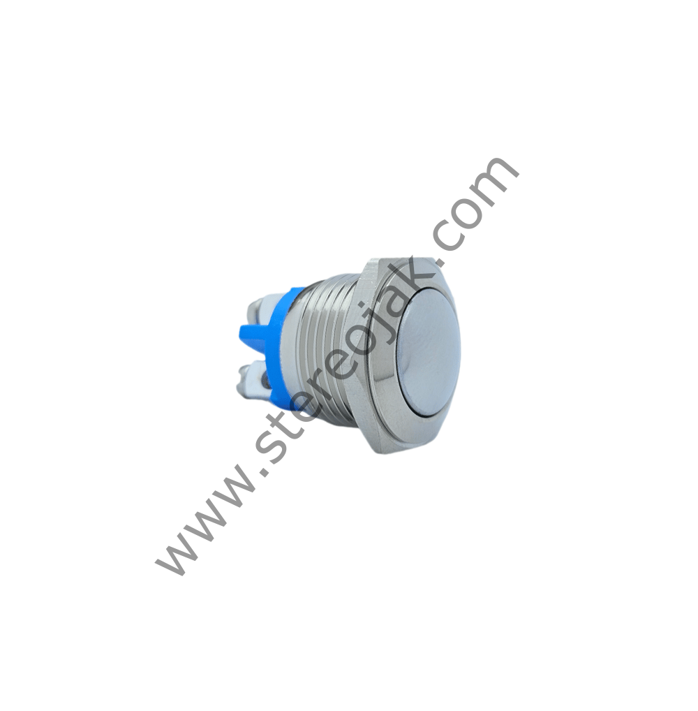 E40B 16MM METAL IŞIKSIZ YAYLI BUTON - BOMBE - 1 NO - IP67