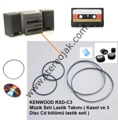 KENWOOD RXD-C3  Müzik Seti Lastik Takımı ( Kaset ve 3 Disc Cd bölümü lastik seti )