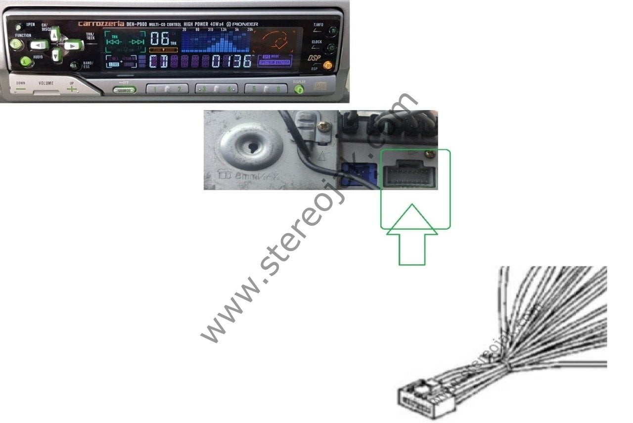 DEH-P900  ARKA POWER SOKETİ