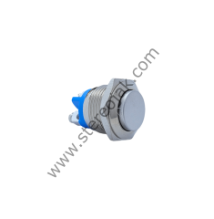 E40 16MM METAL IŞIKSIZ YAYLI BUTON - ÇIKIK KAFA - 1 NO - IP67