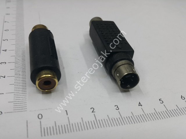 S video jak  composite   rca dişi konnektör