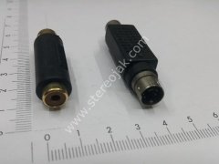S video jak  composite   rca dişi konnektör