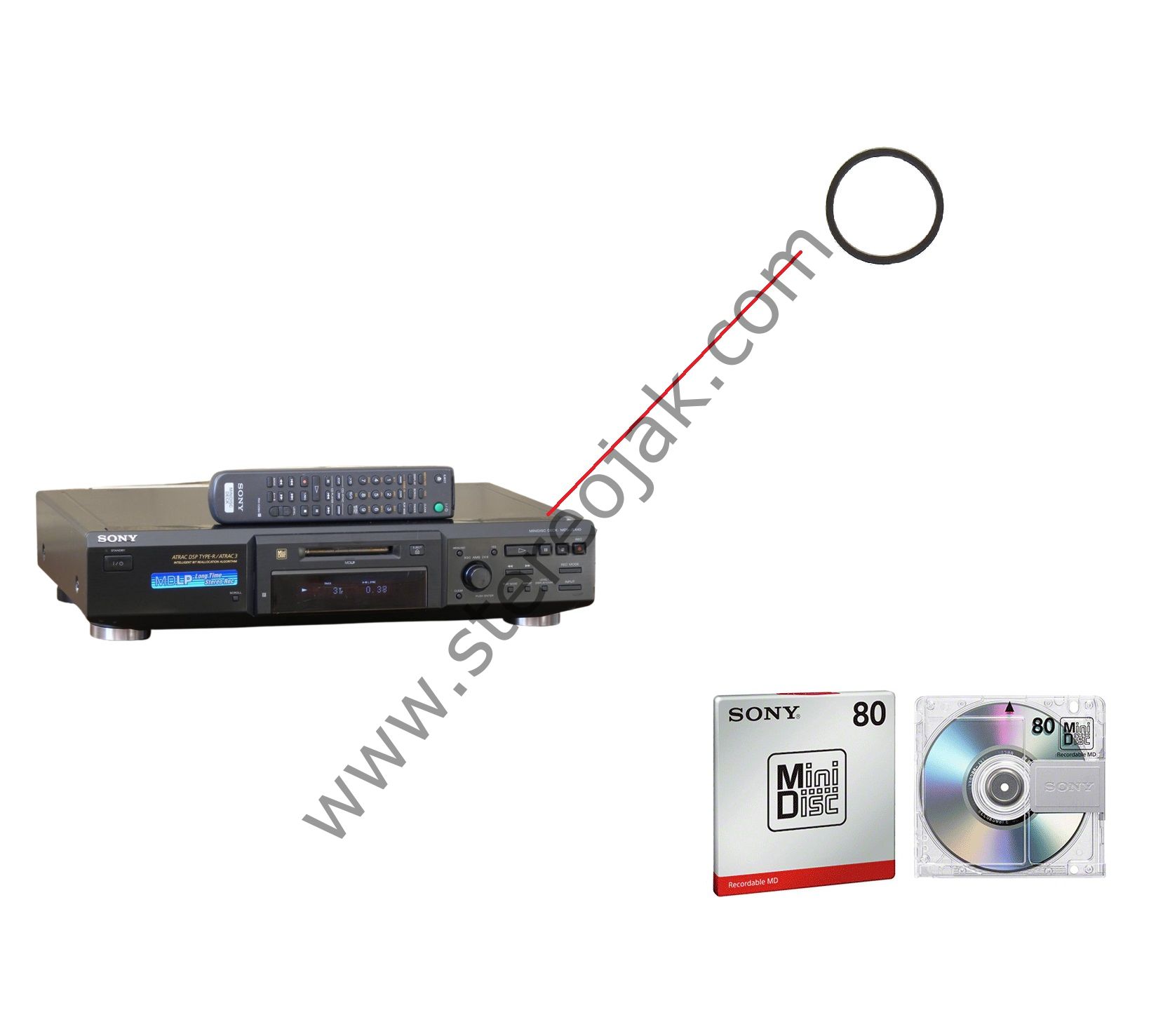 SONY   MD  MEKANİK  UYUMLU   EJECT    LASTİK   ( MDS  serisi  uyumlu Md Lastiği )    MİNİ DİSC  KAYIŞI    - MD PLAYER KAYIŞ