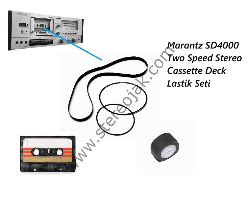 Marantz SD4000 Two Speed Stereo Cassette Deck  Lastik Seti