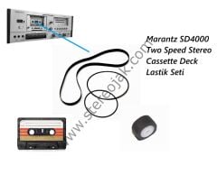 Marantz SD4000 Two Speed Stereo Cassette Deck  Lastik Seti