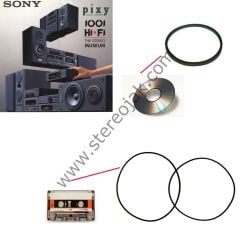 SONY MHC-P77  KASET  VE CD   BÖLÜMÜ MEKANİK LASTİK SETİ  (   SONY  PİXY  SERİSİ  STEREO  MÜZİK SETİ  )     (   TC-P77X     CDP-P77X   BELT KIT  )