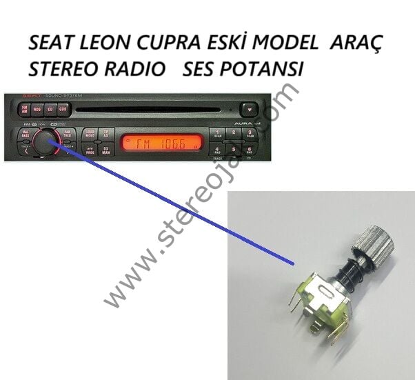 SEAT  LEON CUPRA STEREO   OEM   RADIO  KASET   VE CD  MODEL  SES POTANSI