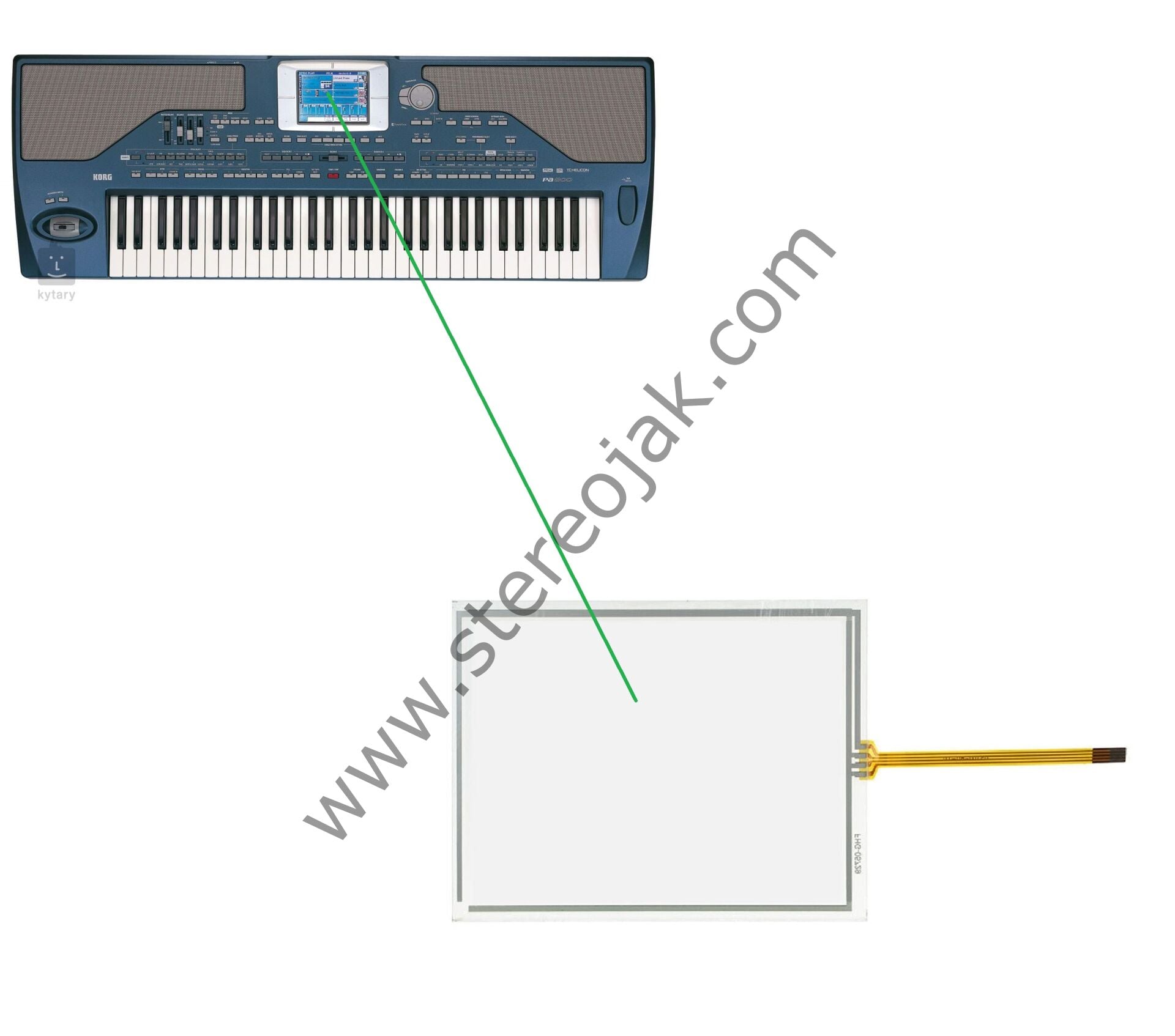 KORG  PA800   DIŞ KISIM  DOKUNMATİK  (   1.SINIF   DAYANIKLI DOKUNMATİK )