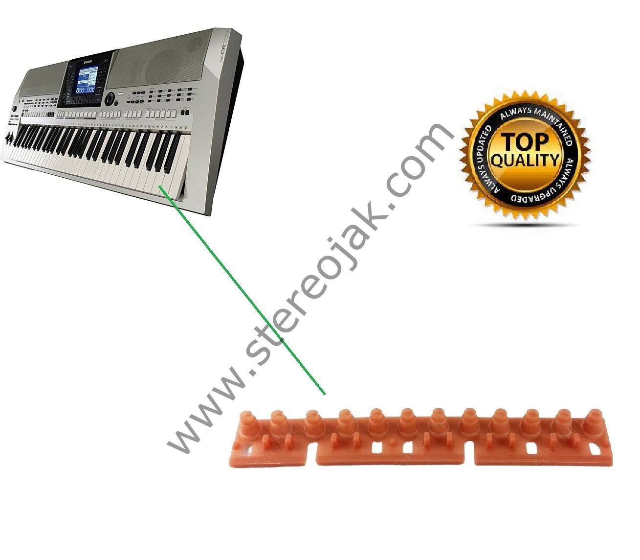 YAMAHA   PSR-OR700  UYUMLU     TUŞ  LASTİĞİ