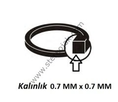 Walkman lastiği  58 mm x 0.7 mm ( İkiye Katlı Ölçüsü 91mm )