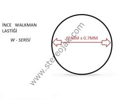 Walkman lastiği  65 mm x 0.7 mm ( sony wm-gx788  )  ( ikiye katlı 10.5 cm )