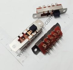 4 Konumlu , 10 Ayaklı ( 5 + 5 Bacak ) , Sürgülü ANAHTAR SİVİÇ , Vida aralığı 5cm -  5,5 cm