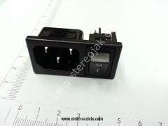 PWRJACK-10  ANAHTARLI POWER ANAHTAR ŞASE 50 ADET