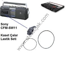 Sony CFM-SW11    Kaset Çalar Lastik Seti