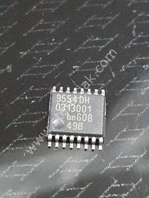 9554DH   SMD   0313001 BNG08     PCA9554PW - 9554DH - TSSOP16 - 8-bit I2C-bus and SMBus I/O port with interrupt    ( 1.SINIF ÜRÜN )