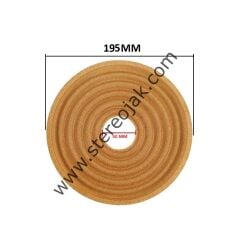 No:8 Düz Sarı Spider - ( Genişlik : 195 mm - Bobin Çapı : 50 mm ) - Hoparlör Spider , Hoparlör Diyafram , Hoparlör Kağıtı , 1.Kalite