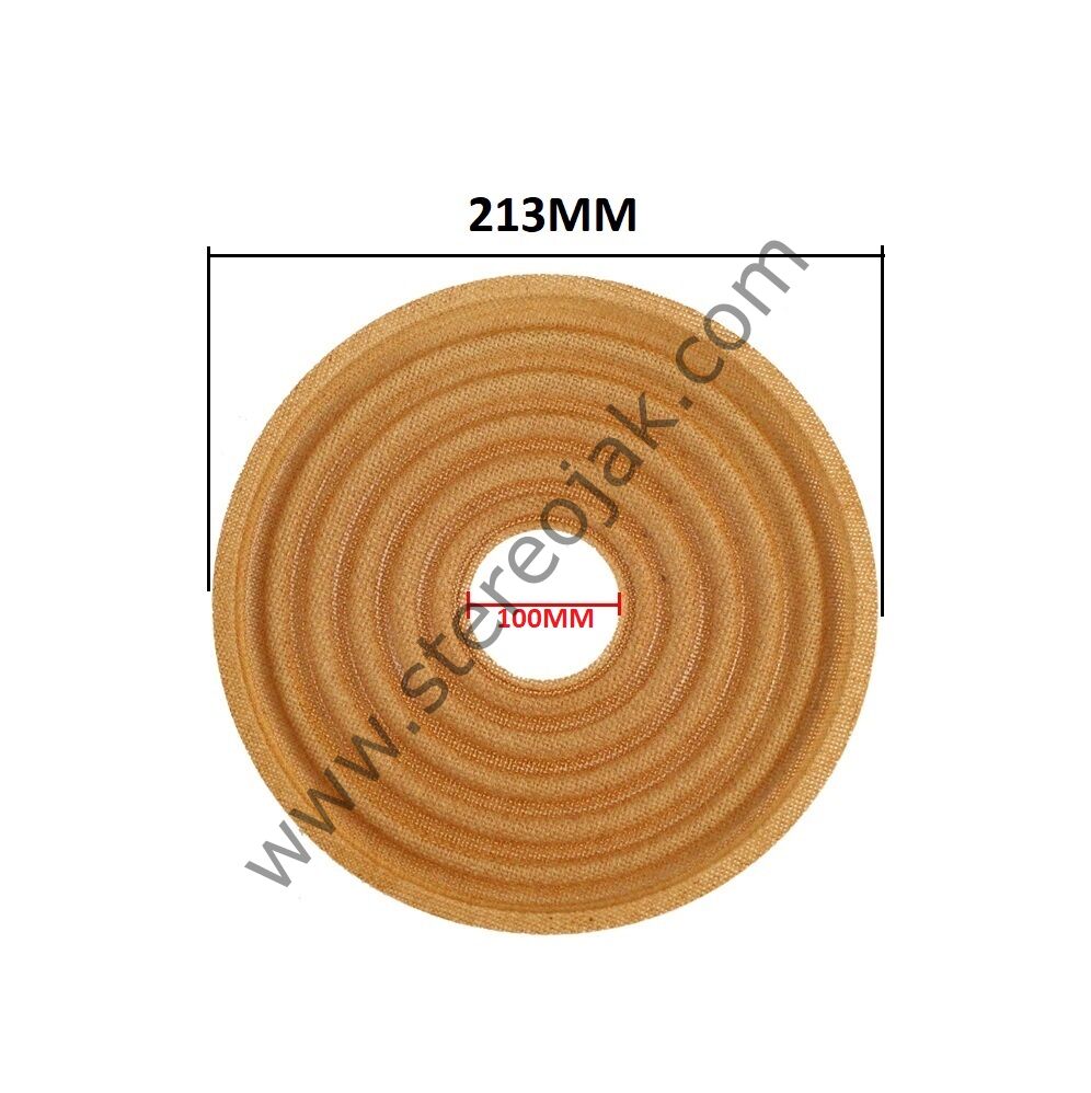 No:9 Bombeli Koyu Sarı Spider - ( Genişlik : 213 mm - Bobin Çapı : 100 mm - Yükseklik : 10 mm - ) , Hoparlör Spider , Hoparlör Diyafram , Hoparlör Kağıtı