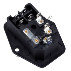4 Pin Işıksız , Kulaklı , Anahtarlı , Sigortalı Power Jak Soket Yuvası ( 1.Sınıf Kalite )