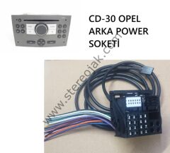 OPEL  ASTRA CD-30           OPEL COMBO  BLAUPUNKT UCH-UK6   TEYP SOKETİ    TYPE: CD 30  URA 70.03.01 SD      OPEL ASTRA H 2005 TEYP ARKA SOKETİ