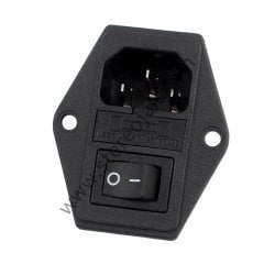 2 Pin Işıksız , Kulaklı , Anahtarlı , Sigortalı Power Jak Soket Yuvası ( 1.Sınıf Kalite )