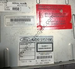 FORD SONY TEYP SOKETİ   CDX-FS214    4M5T-18C815-BE   C307/C214-MP3/RDS