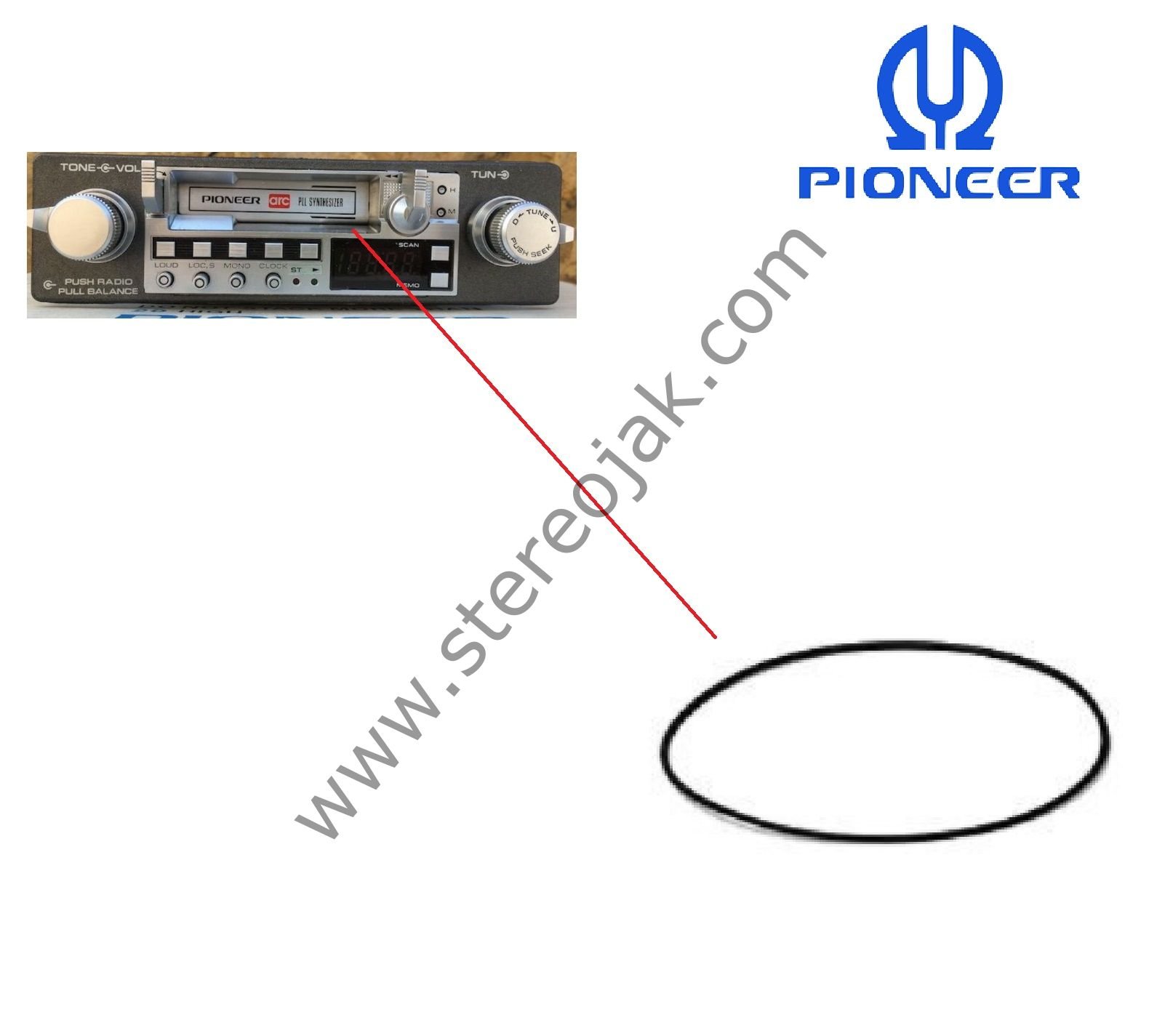 PIONEER  VINTAGE    KP-5000       KP-5300  KASET MEKANİK   KAYIŞI
