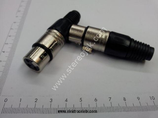 Canon jak 3 pin dişi seyyar    kaliteli seri