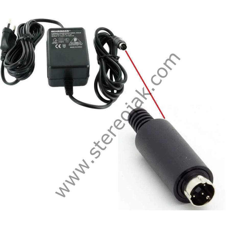 Behringer Xenyx 1202FX Digital Mixer    Adaptör uc kısmına  Uyumlu  3 lü Jak    (  PSU6-EU 1002FX, 1202FX, QX1002USB ve QX1202USB için  adaptör kısmı için  jak konnektör  )    ( NOT : Sadece Jak  Gönderimi Yapılmaktadır )